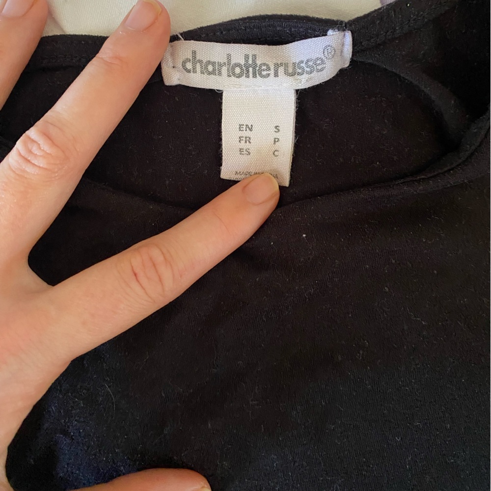 Charlotte Russe Multicolor Crop Tank Tops - Black, White, Lavender, Olive, Rust - Picture 3 of 12